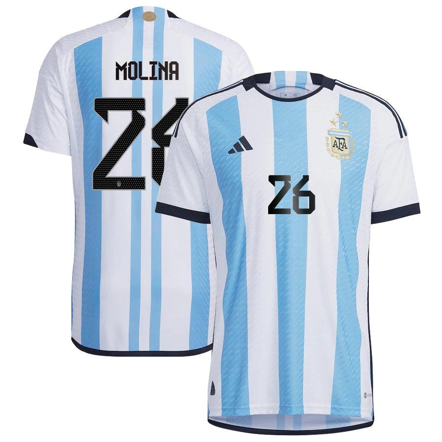 Argentina Nahuel Molina Home Jersey 2022 World Cup Kit – Online Official  Jerseys